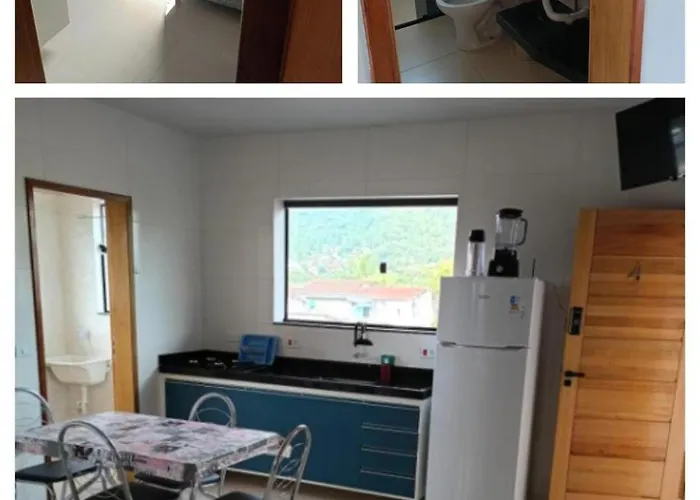 Apartamento Pe Na Areia, Praia Ubatuba, 2Quartos, Inteiro , Wi-Fi ,Garagem